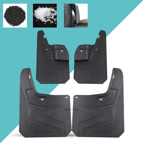 Image of Mud Flaps Compatible with Chevy Colorado Accessories 2026 2025 2024 2023 Splash Guards All Weather Fender Guard Mudguards Sediment Protection No Need to Drill Holes