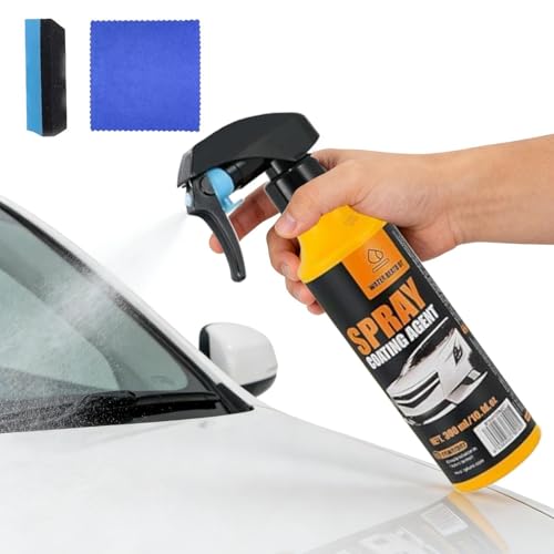 Scellant en aérosol pour céramique de voiture - 300 ml / 10,14 Fl Oz Revêtement protecteur hydrophobe Scellant de peinture Entretien brillant | Effet perlé d'eau, contre la pluie, protectio