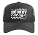 Hockey Nanny of A Hockey Player Ice Hockey Player Nanny Trucker Hat with Adjustable Mesh Back, Black
