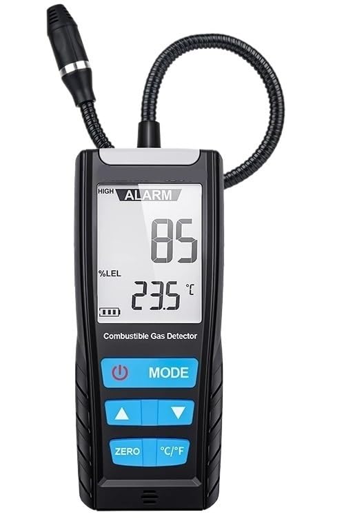 Analizzatore di Gas Rilevatore di Gas combustibile Misuratore Portatile di monossido di Carbonio Rilevatore di perdite di Gas Portatile per la casa, l'industria