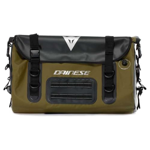 Bolsa de Viaje para Moto Dainese impermeable de 45L en color negro y verde