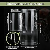 ADEMOKE terrarium cylindrique acrylique à ouverture frontale photo 2