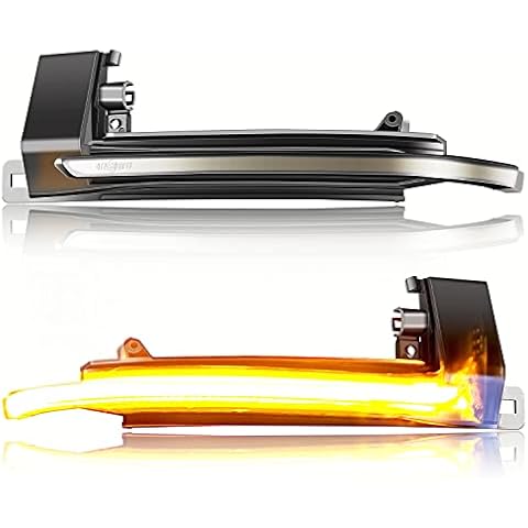 Asasytal Dynamic Turn Signal Lights Replacement Part One Pair Mirror LED Lights For Au-di A4 S4 B8 8K A5 S5 B8 8K A6 S6 4F C6 A8 S8 D3 Q3 SQ3 A3 8P, 2 Pieces Cover