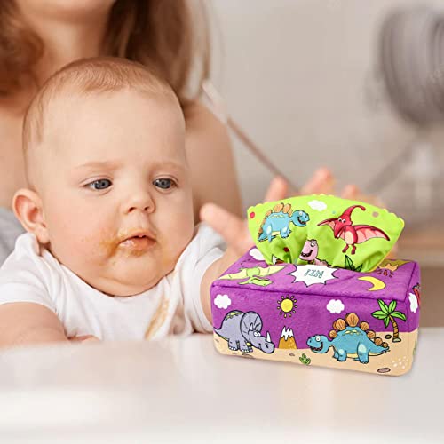 Caixa de lenços mágicos - Brinquedos Sensoriais para Bebês Toy Caixa de Tecidos | Caixa de lenços má