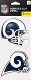 Wincraft Kansas City Chiefs 2er Set gestanzten Abziehbilder st. Louis Rams