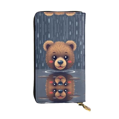 Porte-cartes de crédit et portefeuille long Panda Avatar en cuir imprimé