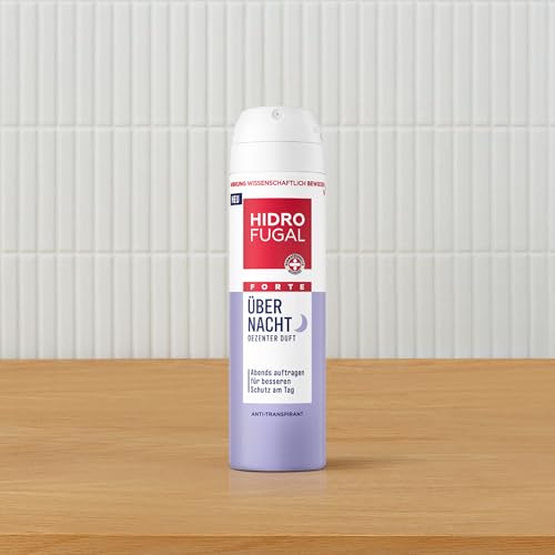 Hidrofugal FORTE Über Nacht Deo Spray, Antitranspirant für die Abendanwendung, Deodorant für einen stärkeren Schutz am Tag (150 ml)
