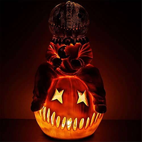 Bulex Led Michael Myers Statue Horror Movie Garden Gnomes Halloween Pumpkin Decoration Outdoor Resin Statues(2Pcs) #TOP3