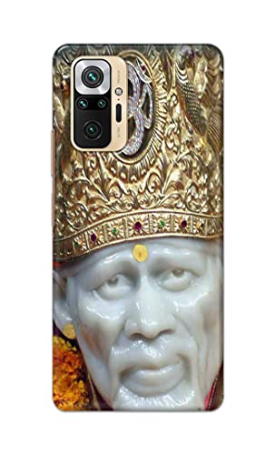 Image of PRINTFIDAA Sai Baba Lord Shiridi Great God Hinduism Hindu Religious Printed Designer Hard Case for Redmi Note 10 Pro / 10 Pro Max Back Cover -(e) RPM1005