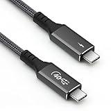 NAMCIM Thunderbolt 4 Cable (6.56 ft), USB4 Cable Support 120W Fast Charging/40Gbps Data Transfer/8K