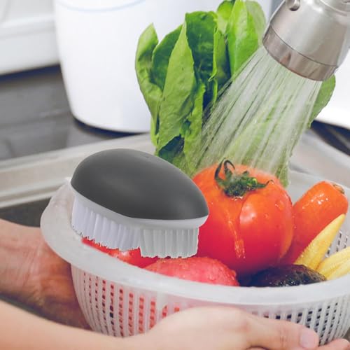 Cepillo para limpiar frutas y patatas lavable accesorio de plástico cocina pack de 2 5