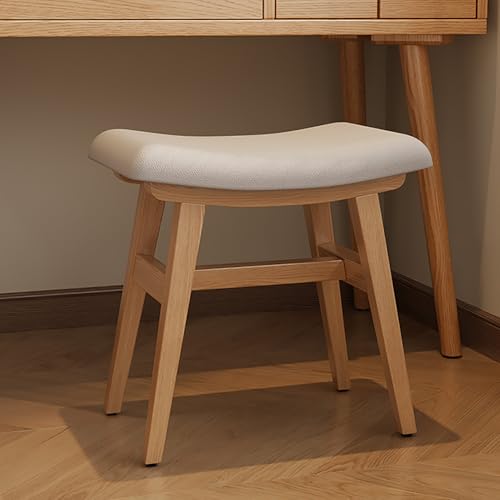 Taburete de piano versátil y banco de madera maciza para recibidor 2