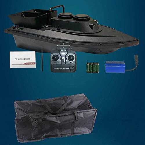 Foto von kangten Futterboot, RC Fischköder Boot mit 2 Unabhängigen Köderfächern Cruise Köderboot Kabellos Angelköder Fischfinder Ferngesteuertes Boot 5200mAh 500M