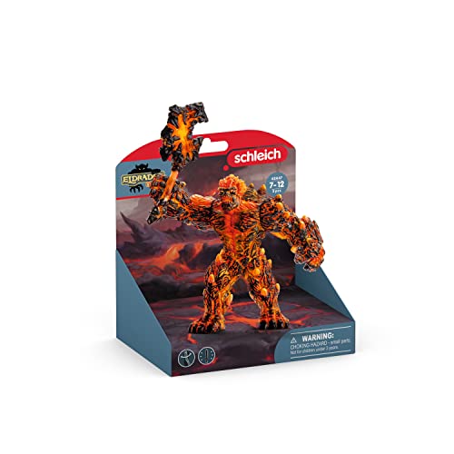 Schleich Eldrador Creatures Mythical Creatures Toys For Kids Lava Monster Action Figure, Lava Golem, Ages 7+ #TOP4