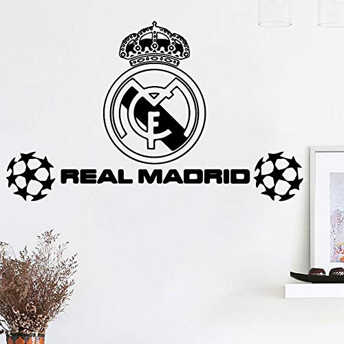 zzlfn3lv Arte Real Madrid fútbol fútbol Pegatinas de Pared Personalizado Creativo para...