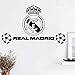 zzlfn3lv Arte Real Madrid fútbol fútbol Pegatinas de Pared Personalizado Creativo para Habitaciones de niños Dormitorio de Nursery Decoración Decoración de Pared 40 * 70 cm