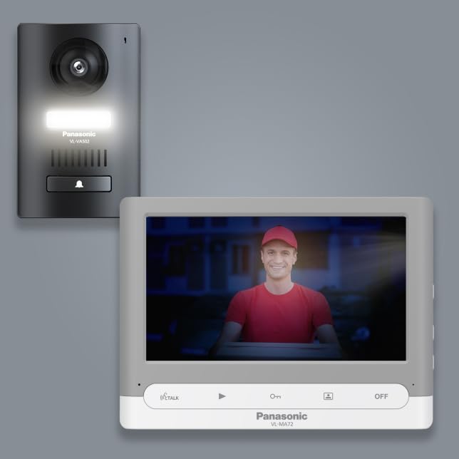 Panasonic VL-SA71 Analog Video Door Phone with 7 inch Wide Color Screen | Handsfree Video Intercom | Room to Room intercom | Color Night Vision | Electric Lock Intergration 3