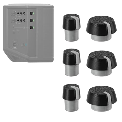Replacement Knobs Compatible with Bose S1 Pro Speakers Button Set Enhanced Durability Easy Snap-On Installation Black Six in Total (Black and White) by Ignalu - Used condition - US$12.48
