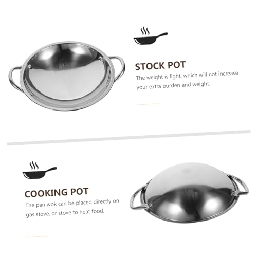 Wok de acero inoxidable DECHOUS con fondo redondo miniatura 6