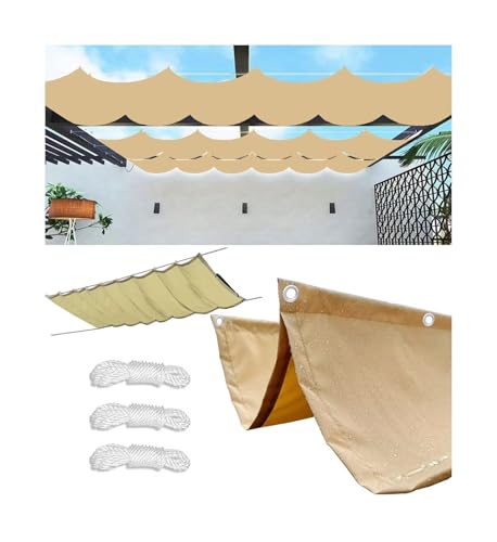 Voile d'ombrage rétractable imperméable avec revêtement PU - 2
