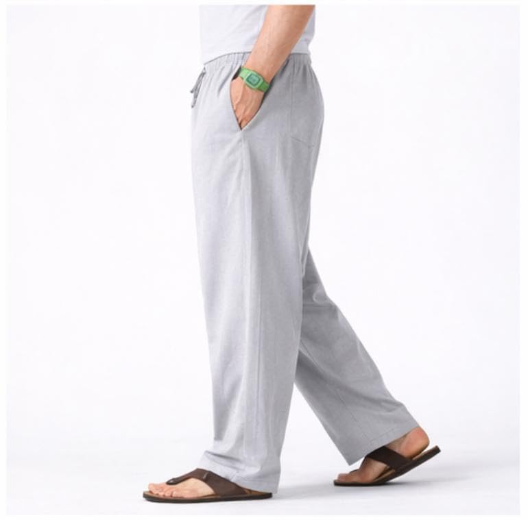 Image of Men's Polyester Blend Straight Fit Track Pant with Zipper Pocket