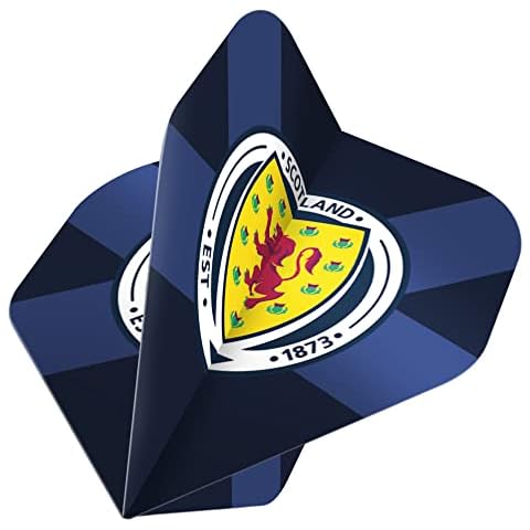 Darts Corner Scotland Dart Flights | Officially Licenced Scotland FA St Andrews Cross in Standard No2 Shape | Navy (F3854) Cover