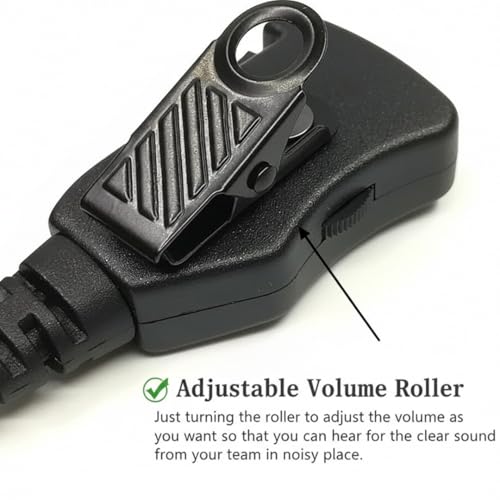 Auriculares para radios Motorola CP200D BPR40 CLS1410 con auricular de seguridad en forma de G 2
