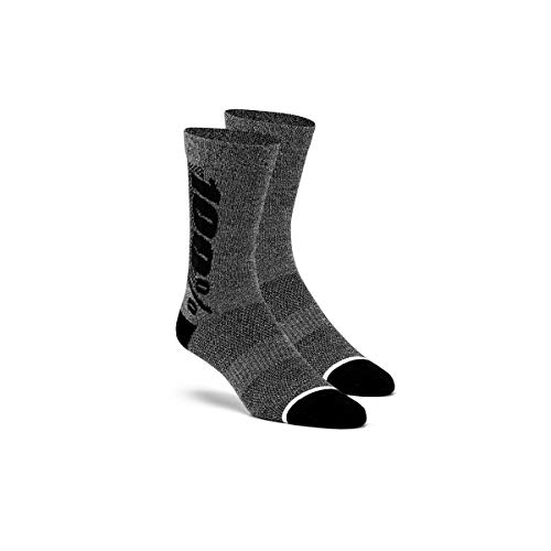 100% Wool Performance Socks Charcoal Heather Large - X-Large 10-13 Gray Charcoal Heather