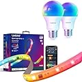 Linkind Matter Smart Light Bulb 2 Pack and LED Strip Lights RGB 10ft Compatible with Alexa and Google Home
