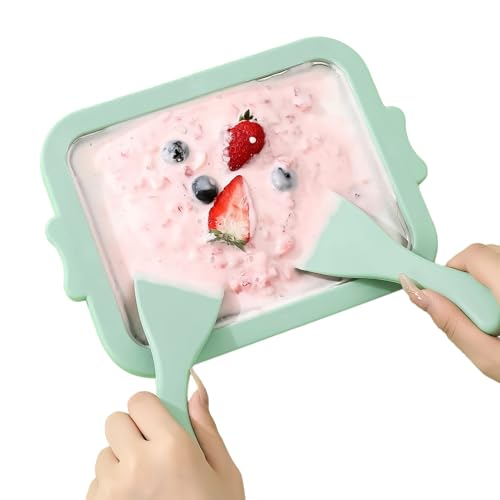 Máquina de rollo de helado | Mini máquina de yogur frito, mini yogur frito, máquinas de helado para fiestas en casa de niños