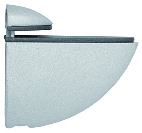 Element System  Selecta 11053-00001 -  Pack de 2 Soportes  metálicos  para estantes de vidrio y madera, color plata