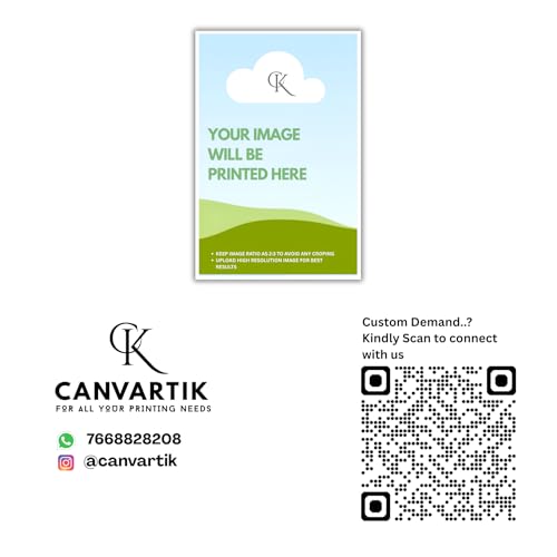Image of CANVARTIK Custom Photo Poster Print - 12x18 inch High-Resolution Personalized Wall Art | 300 GSM Card Sheet, Fade-Resistant & Durable, Unframed Picture Print Gift