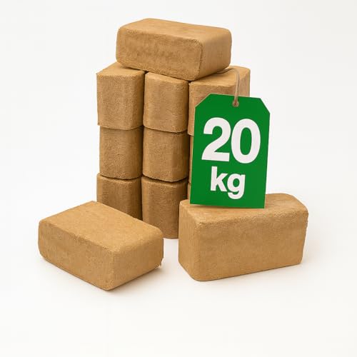 Holzbriketts aus Nadelholz 20 kg – Umweltfreundliche Wärmequelle für Kamine und Öfen, CO2-neutral und nachhaltig, Langanhaltende Brenndauer, Keine Zusatzstoffe