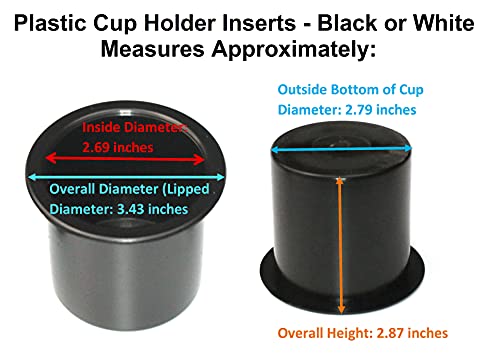 Image of Plastic 2 7 /8 Black Drop in Cup Holder Plastic Multipack Wholesale Bulk Listing Poker (4)