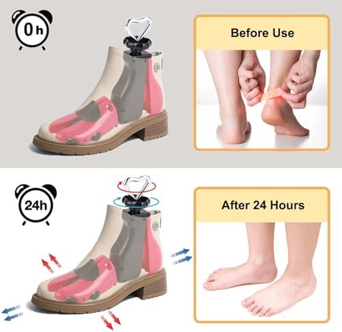 Tigcent Shoe Stretcher Men Women, Boot Stretcher Women Men Shoe Tree Adjustable Shoe Stretcher Wide Feet (Pack of 1)