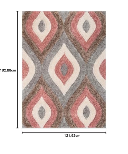 Image of Carpet for Living Room 4x6 feet Anti Skid Rug Colour Ivory Beige