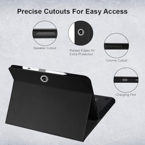 Image of Keyboard Case for OnePlus Pad 11.61 inch 2023 Folio Back Cover with Large Trackpad, 7 Color Backlit, Magnetically Detachable Wireless Keyboard, Pencil Holder, Multi-View Angle, Tri-Fold Design