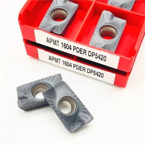 Juego de 10 Fresas APMT1604 PDER DP5420 para Torno CNC miniatura 4