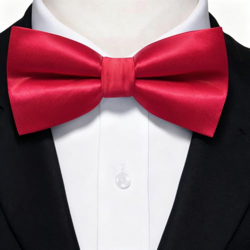 Image of YourTies Bow Ties for Men Pre-Tied Adjustable Bow Tie Coloful Satin Bowtie
