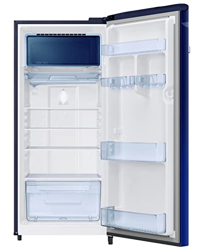 Image of Samsung 215L 4 Star Inverter Direct-Cool Single Door Digi-Touch Refrigerator Appliance (RR23C2E24NK /HL,Orange Blossom Blue)