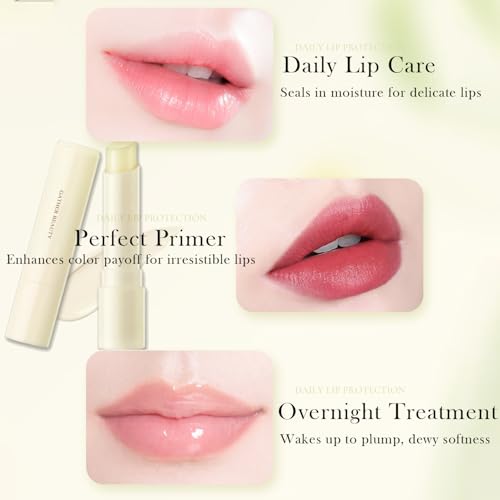 Image of 2 Pcs Colorless Lip Primer - Unscented & Non-Sticky, Ultra-Moisturizing Lip Care for Daily Hydration & Pre-Makeup Prep, Smooth & Lightweight