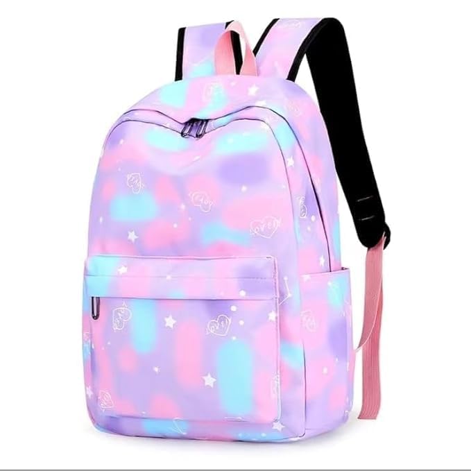 Image of Shyam Ji Stylish Girls Backpack for School, College & Travel | Lightweight Casual Daypack with Spacious Compartments & Durable Design Trendy Travel Backpack for Teens, Light Purple