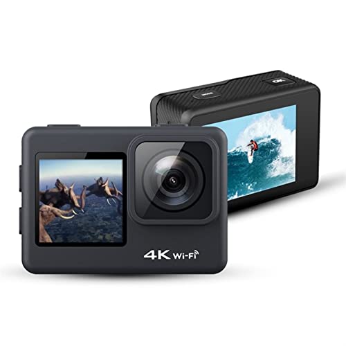 Kamera akcji, Eis. Anti-Shake Action Camera 4K, 60FPS WIFI 2,0 cala IPS. Ekran, podwodna wodoodporna kamera