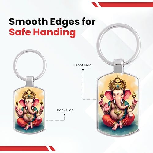 Image of Premium Printed Metal Keychain for Men & Women | High-Definition Artwork Print | Durable Key Ring for Car, Bike, Home & Office Keys | Stylish Decorative Key Holder Gift