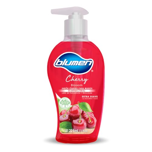 Jabones, Home Blumen Jabon Liquido Para Manos Cherry Blossom, 221 ml