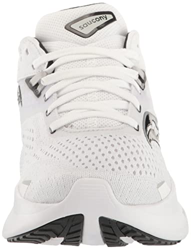 Saucony Women's Ride 16 Sneaker, White/Black, 7.5 #TOP1