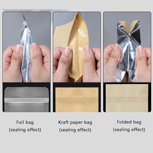Sellador térmico portátil para almacenamiento de aperitivos y alimentos, temperatura ajustable con 7 engranajes, ancho de sellado de 15 mm para bolsas de plástico y aluminio, 200