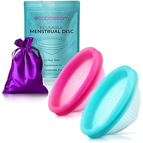 Reusable Period Disc - Soft Period Disc for Women (Small/Large (Teal & Magenta)) Cover