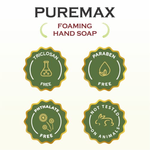 Puremax Foaming Hand Soap Refill 1 Gallon (128 Fl Oz), Honey Almond Scent, Rich & Creamy Foam, Dye-Free, for Foaming Dispensers Only, Made in USA, Moisturizing, Gentle Cleansing by Puremax - Image 5