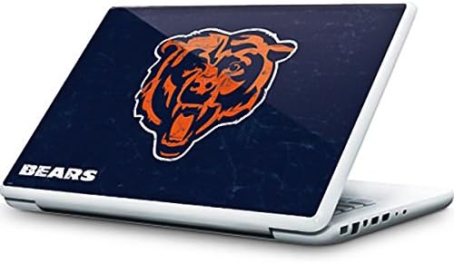 Skinit Decal Laptop Skin Compatible with MacBook 13-inch - Officially Licensed NFL Chicago Bears - Alternate Distressed Design